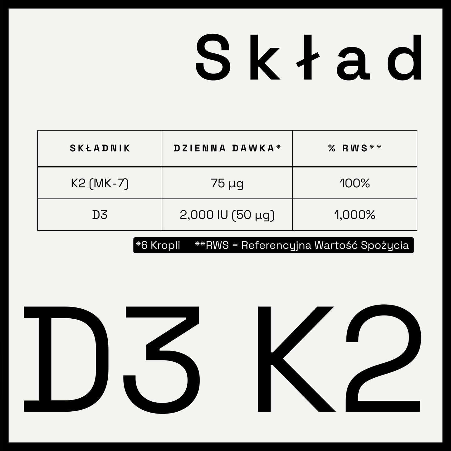 Vitamin D3 + K2 Drops – Natural Synergy for Strong Bones, Heart and Immunity