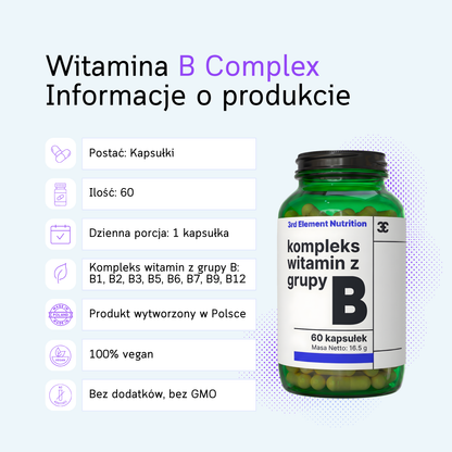 Vitamin B Complex – 60 capsules