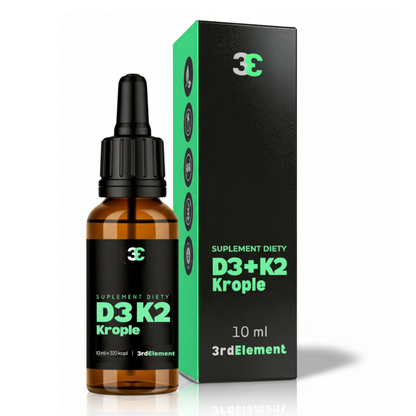 Vitamin D3 + K2 Drops – Natural Synergy for Strong Bones, Heart and Immunity