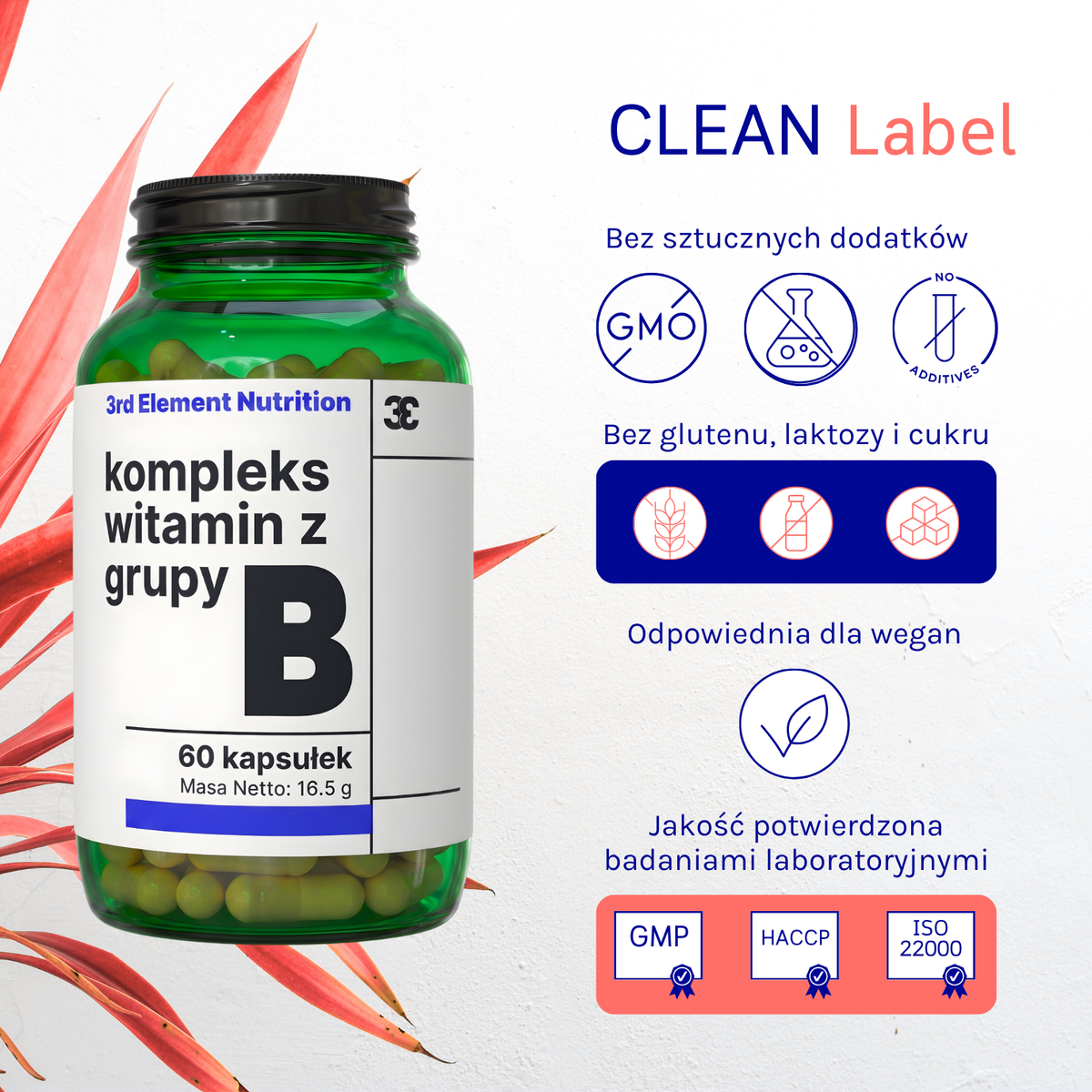 Vitamin B Complex – 60 capsules