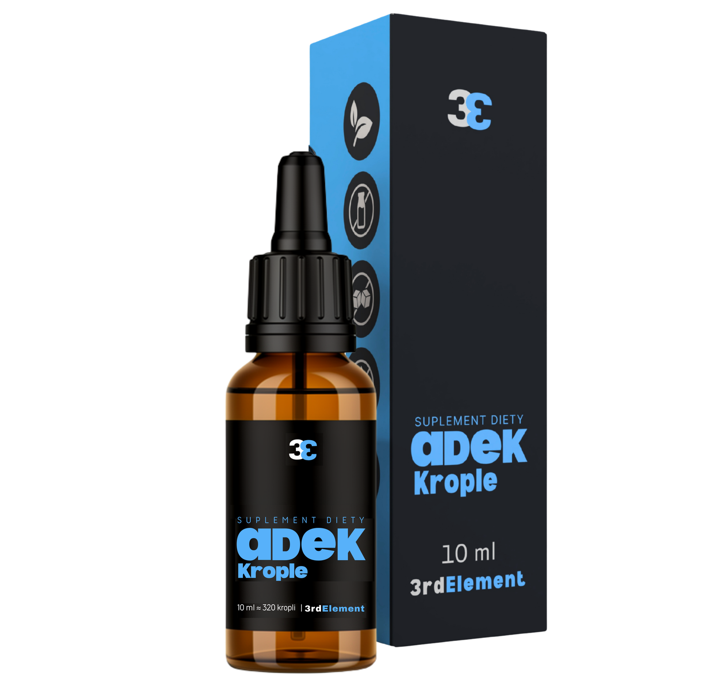 ADEK Vitamins Food Supplement Drops – Vitamins A, D, E and K – 10 ml