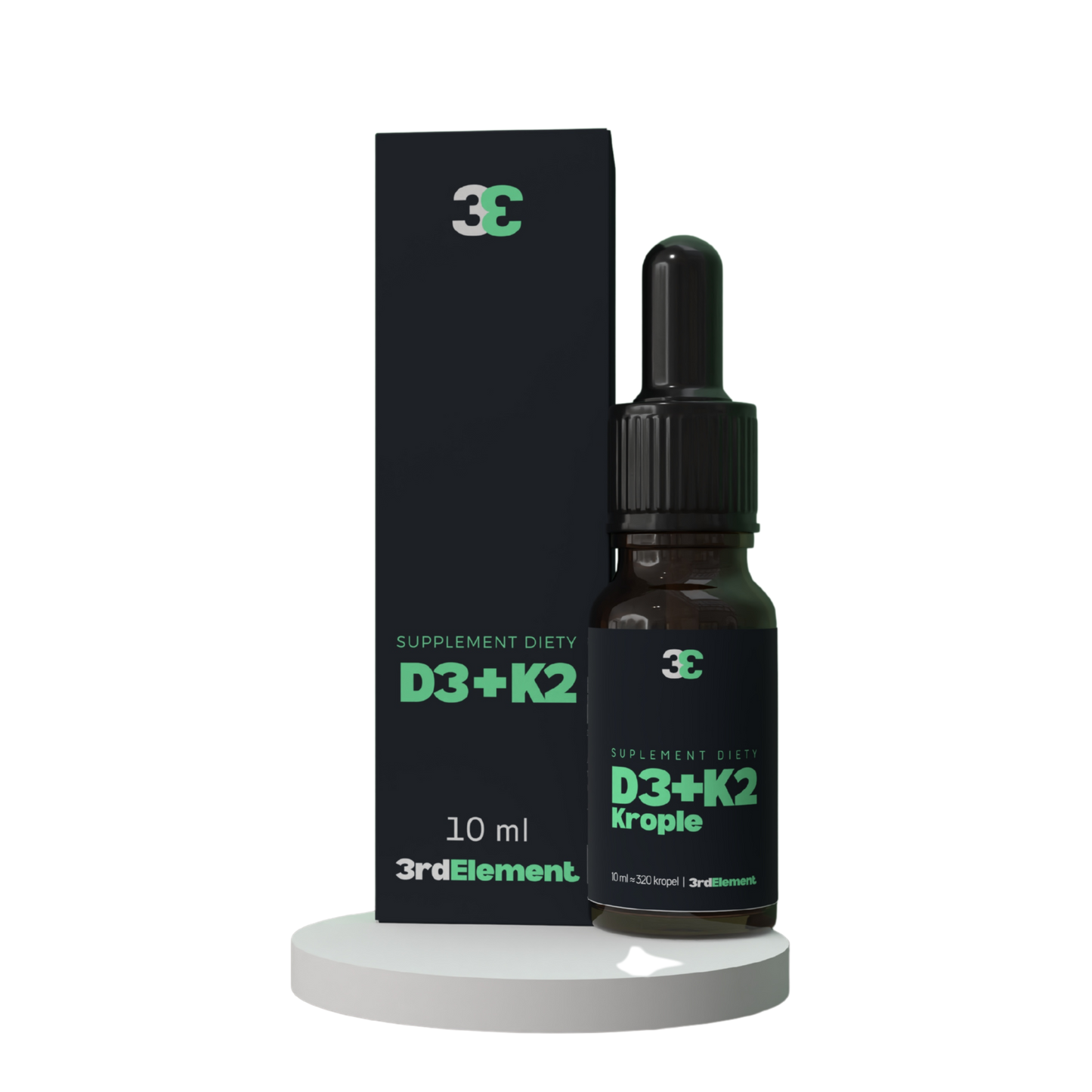 Vitamin D3 K2 Drops – 10 ml Synergy for Bones, Heart & Immunity